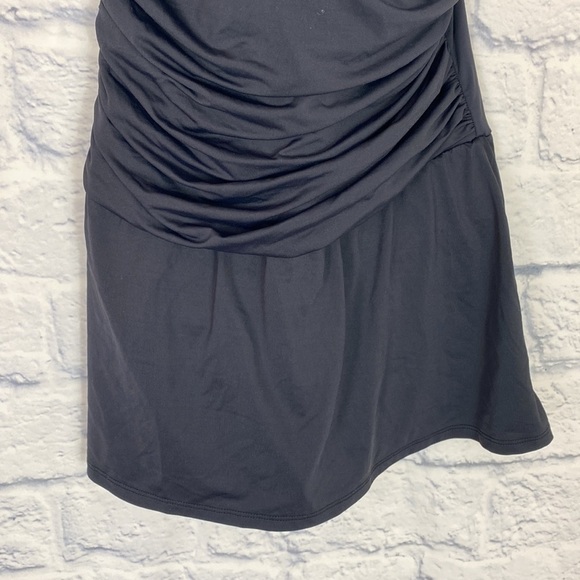 Bleu Rod Beattie black shirred skirt swimsuit 8 - Picture 3 of 7